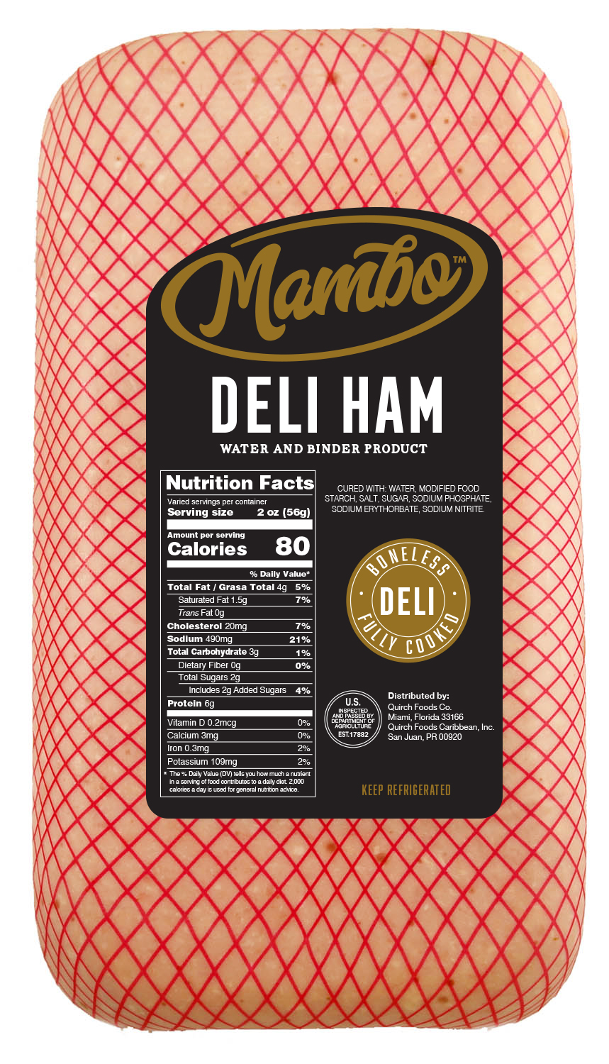 Mambo Cooked Ham4×6 Quirch Foods